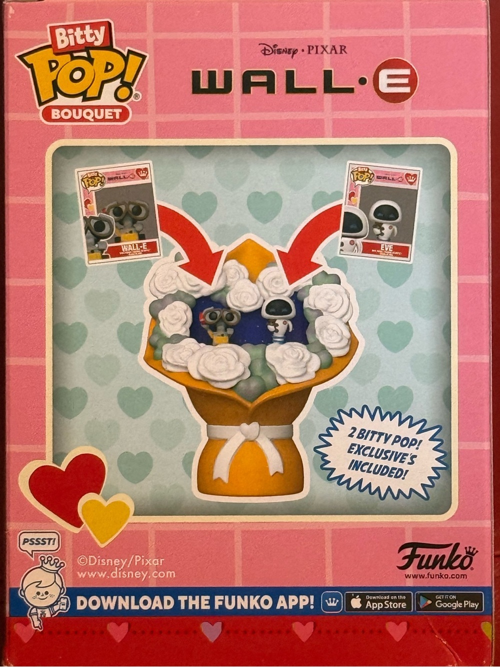Funko Bitty Pop! Bouquet WALL-E and EVE brand new in box - Picture 2 of 3